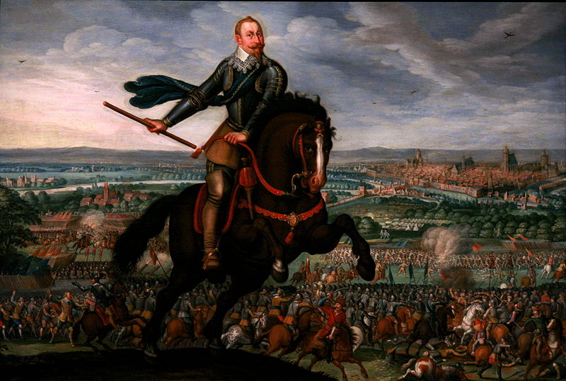 Gustavus Adolphus of Sweden at the Battle of Breitenfeld